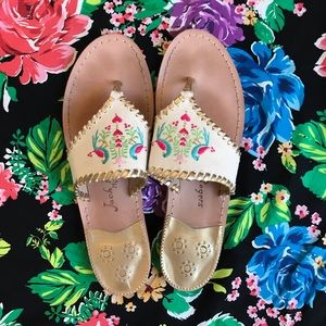 Jack Rogers embroidered sandals